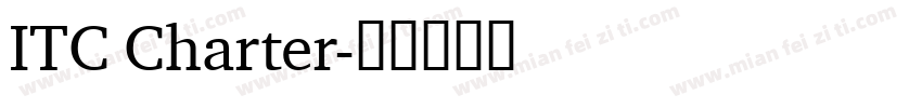 ITC Charter字体转换